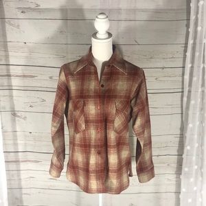 Woolrich Vintage Plaid Flannel Size 14